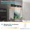 Danshinro Bathroom Vanity Light, Square Design 4 Lights Morden Bathroom