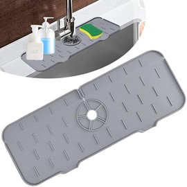 Consigue un hogar impecable con CHENEYMX: Producto que TAPETE DE SILICONA UNIVERSAL: el tamaño del tapete de silicona para fregadero tapete para cocina es de 37*14 cm.