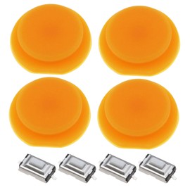 VGOL Pack of 4 Car Key Replacement Button Car Key Case Replacement for 1 Button Car Key Compatible with Smart Fortwo 450 Tact Switch Rubber Replacement Part