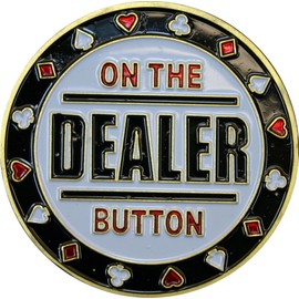 Dealer Button Pokerguard Poker Card Guard "Dealer" Real Gold-Plated Poker Accessories