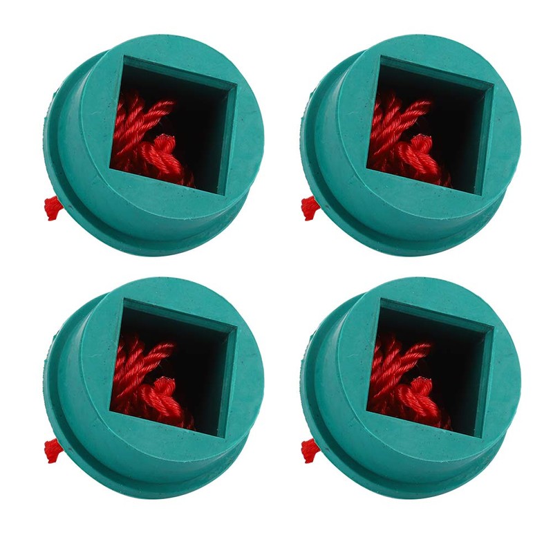 4PCS Billiard Chalk Holder,Green Rubber Billiard Chalk Holder Chalk Container