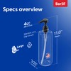 Bar5F Empty Shampoo Bottles with Pumps (32oz/1Liter/Large) BPA-Free PETE1 Plastic