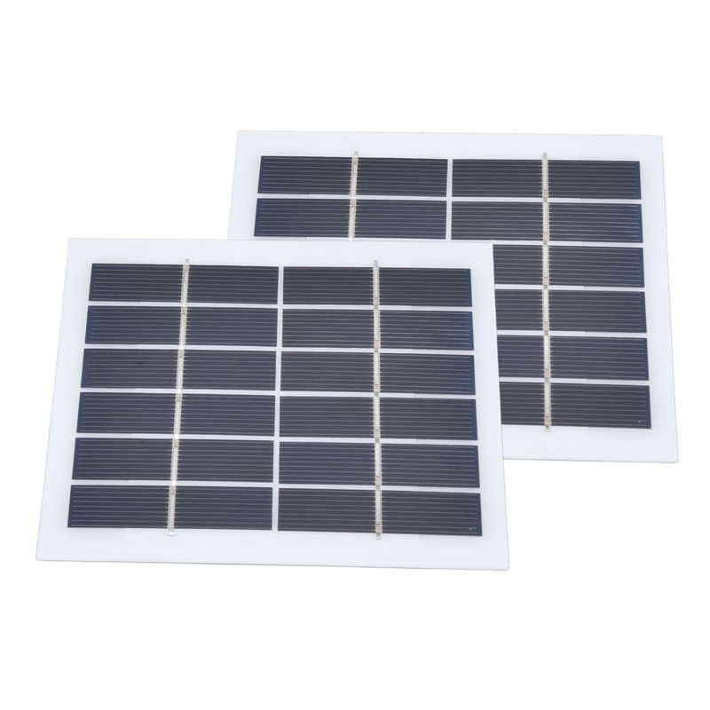 2 Pcs Portable Solar Panel 2W 6V Mini Solar Cells