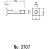 Best Hook Door per Satin Chrome # 3707 – 11 