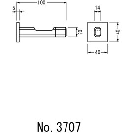 Best Hook Door per Satin Chrome # 3707 – 11 