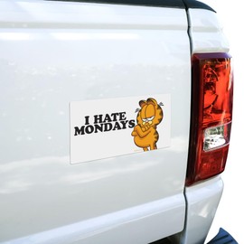 Garfield I Hate Mondays Automotive Car Refrigerator Locker Vinyl Magnet