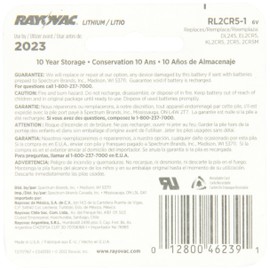 Rayovac Lithium Photo Battery 2CR5 Size