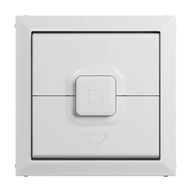 LEGRAND, Seano 765129 Rocker Switch for Roller Shutter/Blind Switch and Button with 3 Button Operation, Switch Cover, Rocker Plate, Colour: Ultra White