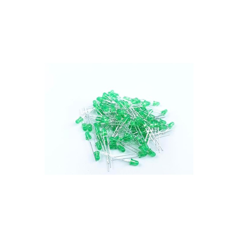 GFORTUN 100Pack 5mm LED Emitting Diode Lights 20mA Round Head