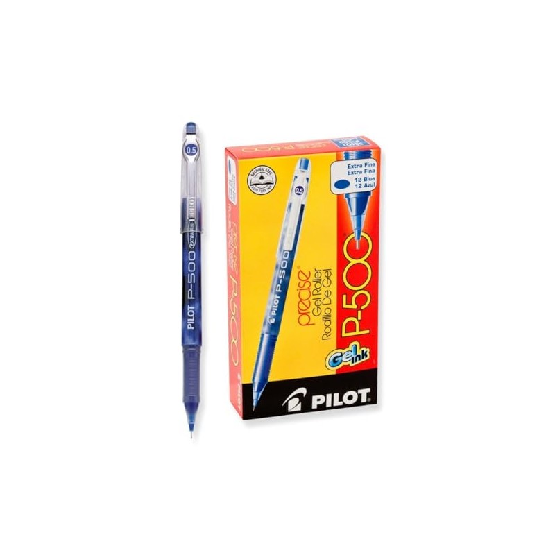 Pilot P-500 Gel Ink Stick Roller Ball Pen PEN,RBL,P500,GLINK,XFN,BE (Pack