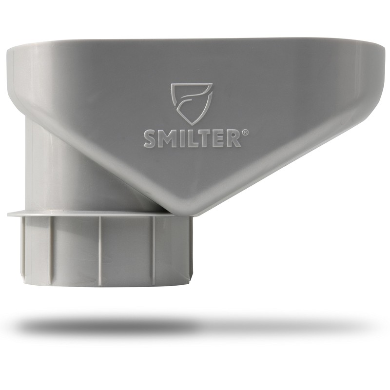 SMILTER Leaf protection basket for rain downpipes DN100 in metallic