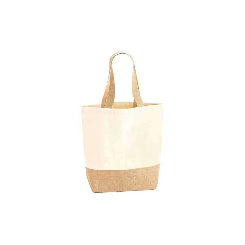 Westford Mill W450 Jute Base Canvas Shopper