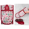 Christmas Joy 18 x 88cm Christmas Joy Double Oven Glove