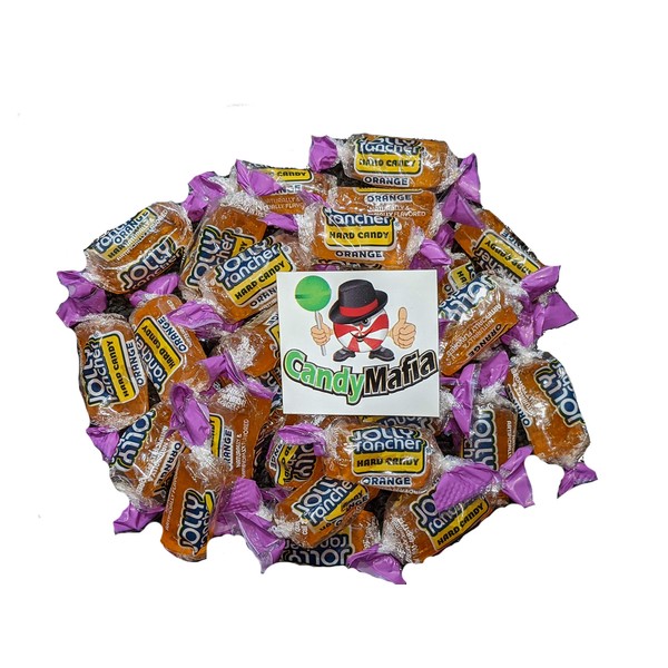 CandyMafia® Bundle - Jolly Ranchers® Hard Candy 2.4 Pound Bag + Magnet (Orange)