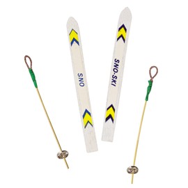 Hobbyfun Miniature Skis 4"