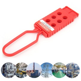 Set of 10 Safety Lock Hasp Insulating Nylon Padlock Hasp for Industrial Equipment Maintenance