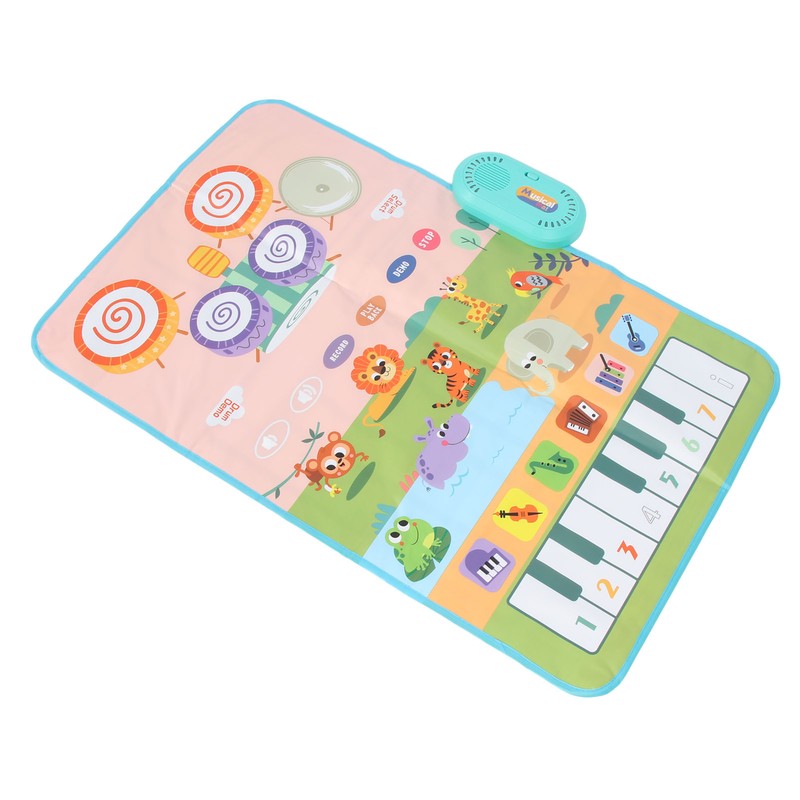 Musical Mat for Toddlers Floor Piano Keyboard Drum Carpet Waterproof