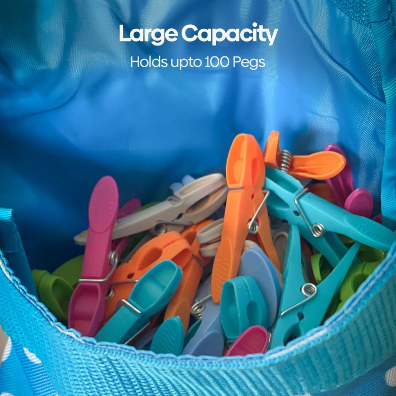 Clothes Peg Bag Waterproof Peg Bags for Washing Line with