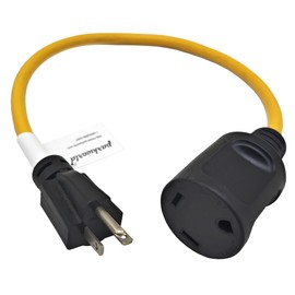 Parkworld 78868 NEMA 6-20P to TT-30R Straight RV 30A Outlet, 125 Volt 2FT