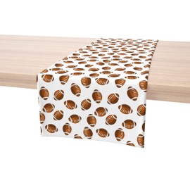 Fabric Textile Products, Inc. Table Runner, 100% Cotton, 16x72, Allover Football Pattern