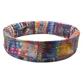 BANDI Pocketed Wraps - Your Secure, Comfortable, and Versatile Accessory for an Active Lifestyle, Perfect for Travel, Fitness, and Daily Activities (Blurred Lines, Medium)