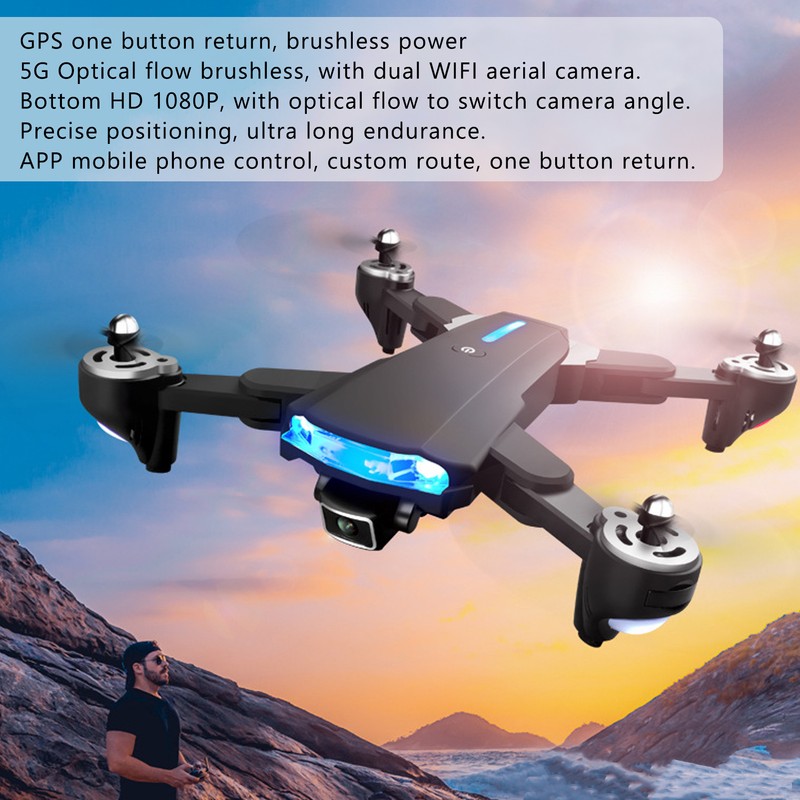 GP2 5G WIFI Optical Flow Drone Long Endurance Foldable RC