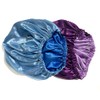 2PCS Satin Bonnet for Sleeping, Adjustable Silk Sleep Bonnets for