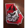 UGA Georgia Bulldogs Vintage Embroidered Iron On Patch 3" x