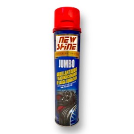 NEW SHINE Jumbo Abrillantador y Protector de Vinil, Goma, Piel o Plastico 579 ML/Abrillantador de Llantas