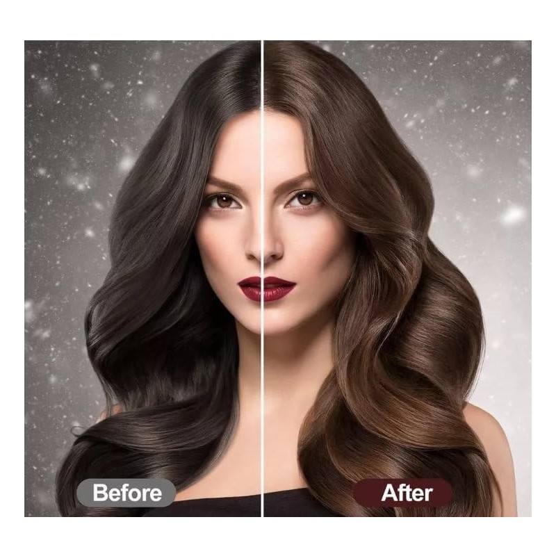Castaño - Shampoo Tinte Instantáneo Para Cabello, Castaño, Con Extracto