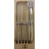 Laguiole White 6-Piece Steak Knives Set -Thiers France