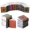 EDLMKM 24 PCS Miniatures Dollhouse Books, Miniature Books, 1:12 Scale