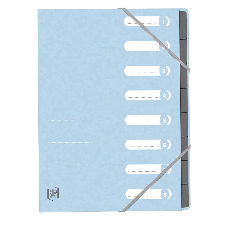 Oxford TopFile+ A4 8 Position Folder Cover Pastel Colours