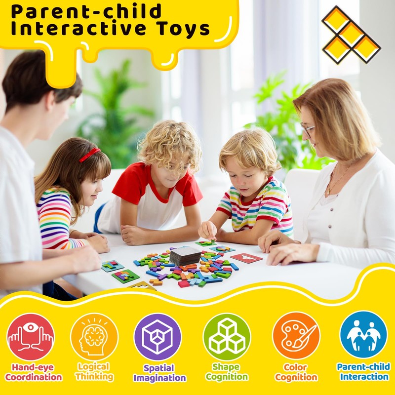 Shape Wooden Puzzles for Toddlers