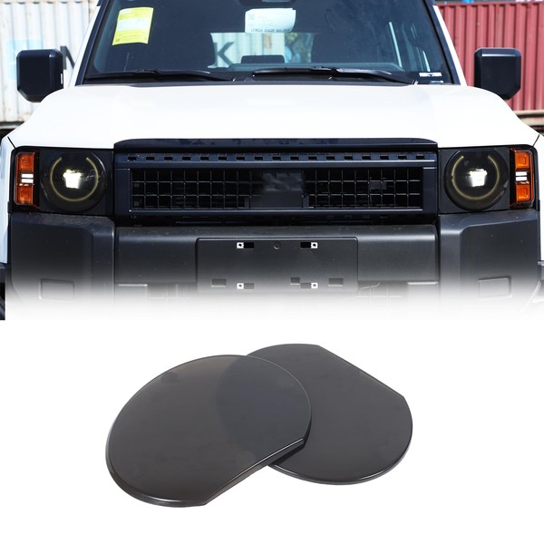 Smoked Headlight Lamp Cover Compatible with Toyota Land Cruiser 250