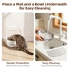 2 Bowls Stainless Steel Bowl Set for Automatic Microchip Pet