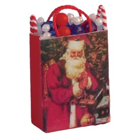 Melody Jane Dollhouse Santa Claus Gift Bag Miniature Shop Store Gift Accessories 1:12