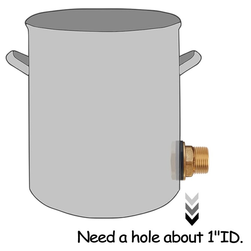 Uenede 2PCS Solid Brass Bulkhead Fitting 1/2”Female x 3/4”Male Double