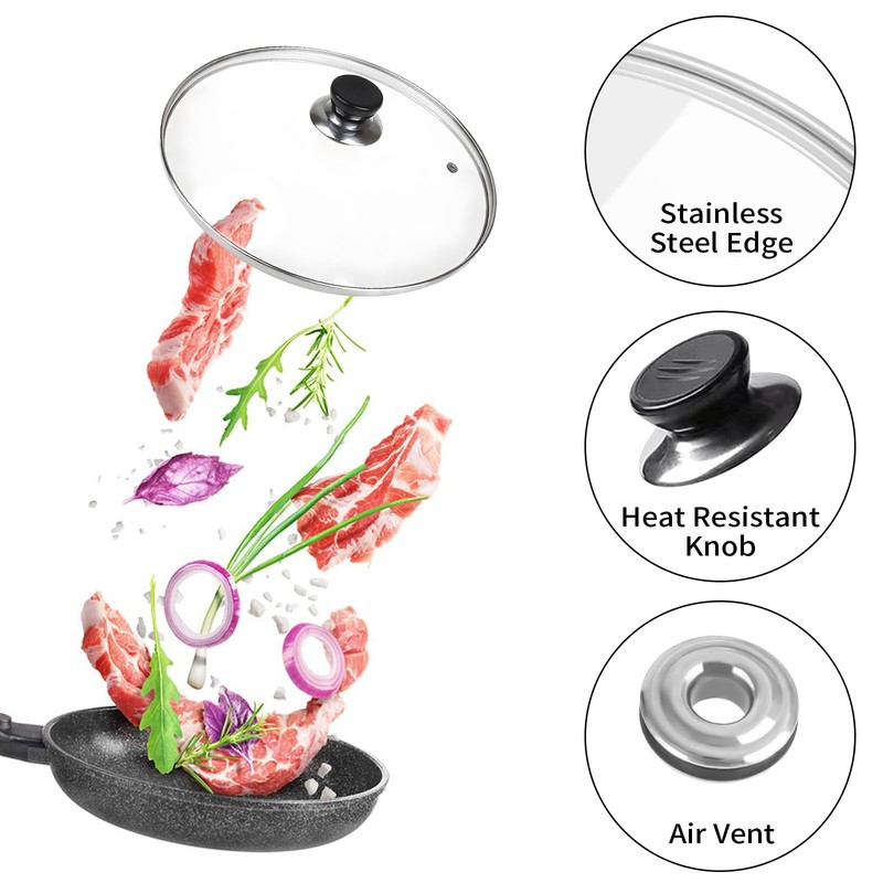 10 Inch Pan Lid, 10 Inch Frying Pan Lids, Tempered