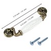 Chinflly 4 PCS Ceramic Handles Pulls,4.5 Inch / 115 mm