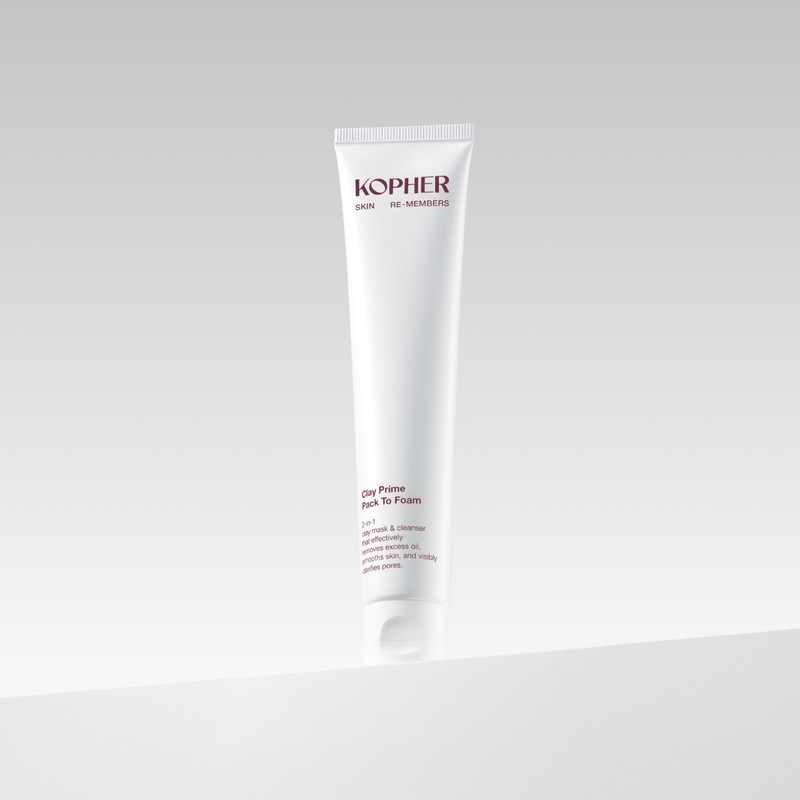 Koper Clay Prime Pack-to-Foam Cleansing Cleansing Foam Pore Pack Hypoallergenic