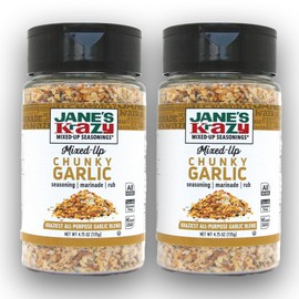 Jane's Krazy Chunky Mixed-Up Garlic Seasoning, 135 Grams (Packing may vary) (2 Pack)