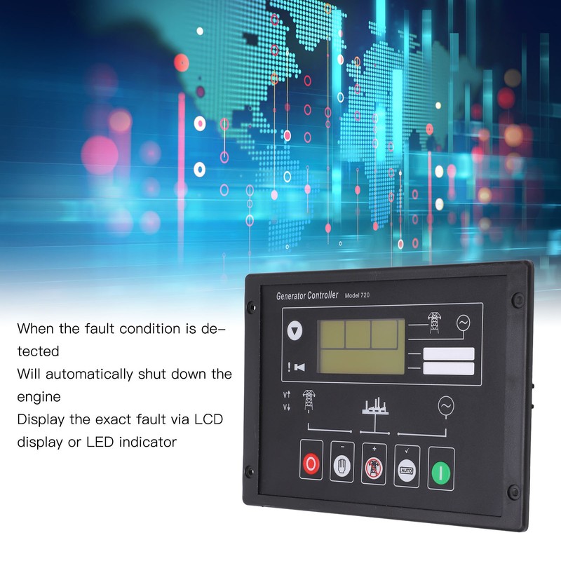 Generator Controller Auto Start Programmable Configurable Fault Protection Diesel Generator