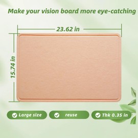 LXNUYYHYI 2025 vision board kit for Wall,Vision boards for adults,Vision board supplies,Dream Board-23.62''x11.8''x0.78''-All required small accessories to Visualize The Life of Your Dreams