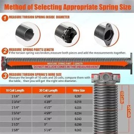 Clopay 218 x 2 x 24.5 Galvanzied Torsion Spring Garage Door Spring - LW - Left Wound