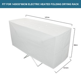 Delixike Heated Clothes Airer Drying Cover, Heavy Duty Electric Clothes Dryer Cover Helps to Speed Up Drying and Save Winter Bill.
