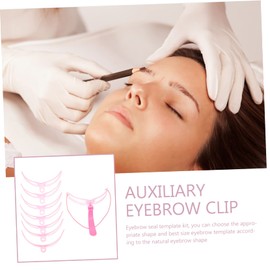 Baluue 6sets Wear-resistant Eyebrow Templates Convenient Brow Stencils for Balanced Eyebrow Styles Portable Design for Includes Various Shapes for Diverse Needs