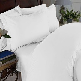 Elegant Comfort Juego de sábanas de 1500 Hilos, Lujoso, Ultra Suave, Calidad egipcia, tamaño King, Blanco                                             
