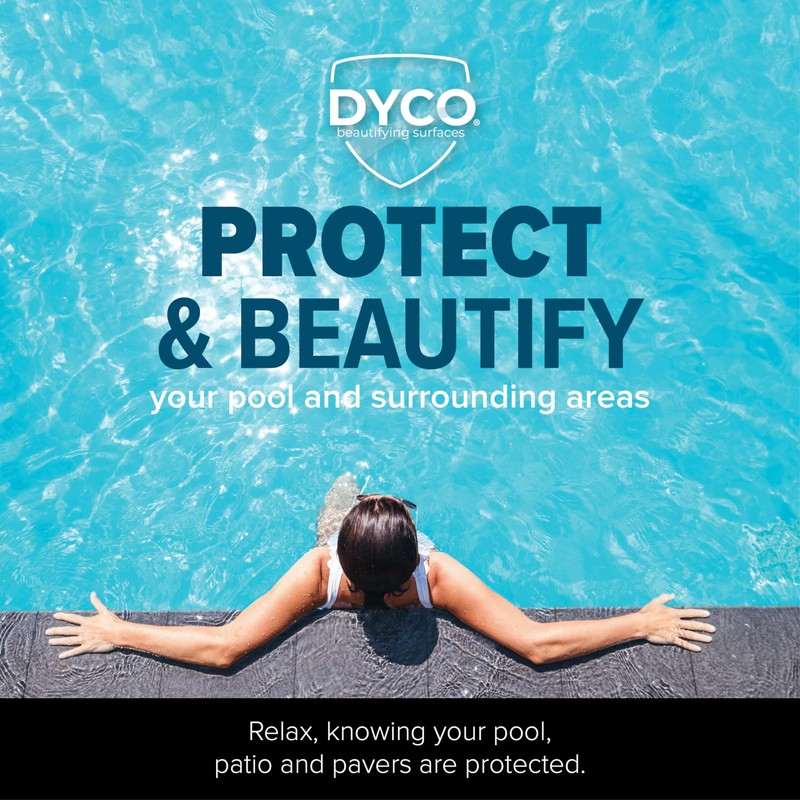 Dyco Waterborne Acrylic Pool Paint, Resistant to UV, Water, Salt,