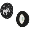 Earbags Bandless Ear Warmers/Earmuffs Knitted Elk ­ Black - Medium